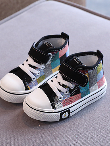 Back To School Shoes | Color Blocks Canvas Sneakers | Mia Belle Girls