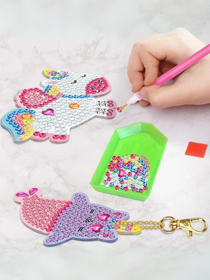 Diamond Art DIY Keychain Craft Kit