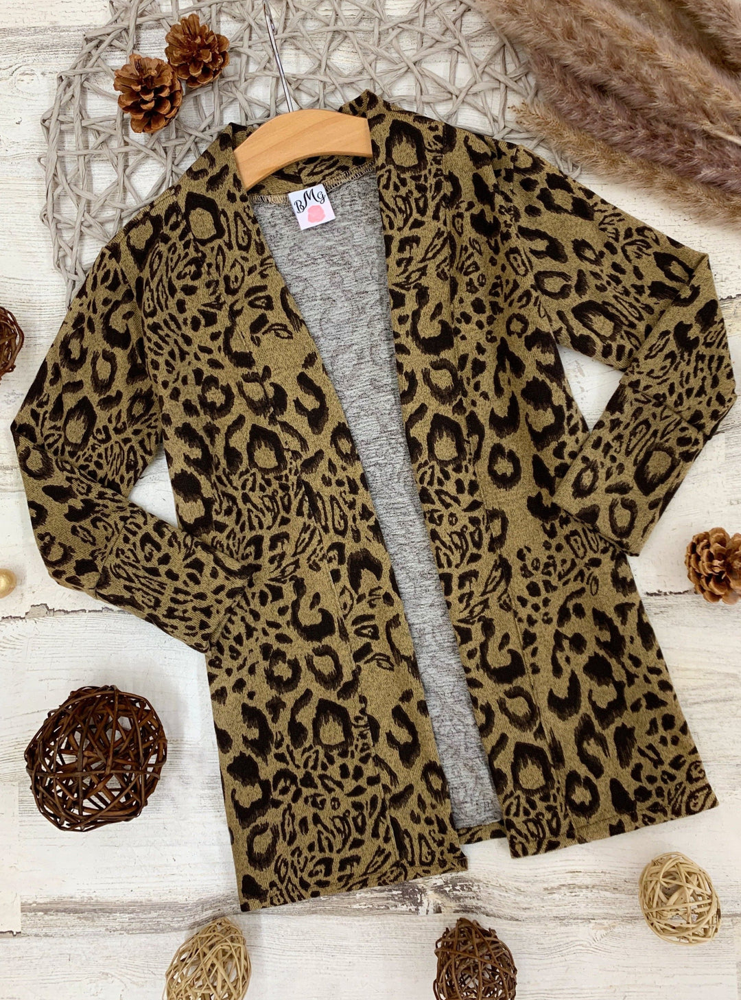 Mommy & Me Cardigans | Large Leopard Print Cardigan | Mia Belle Girls