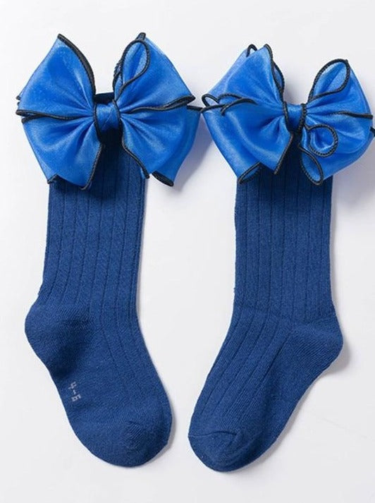 Girls Pitter Patter Bow Socks -Mia Belle Girls