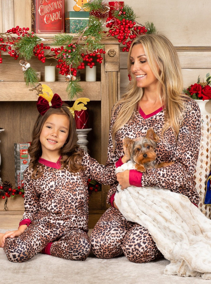 Mommy and Me Matching Outfits | Leopard Lounge Set | Mia Belle Girls