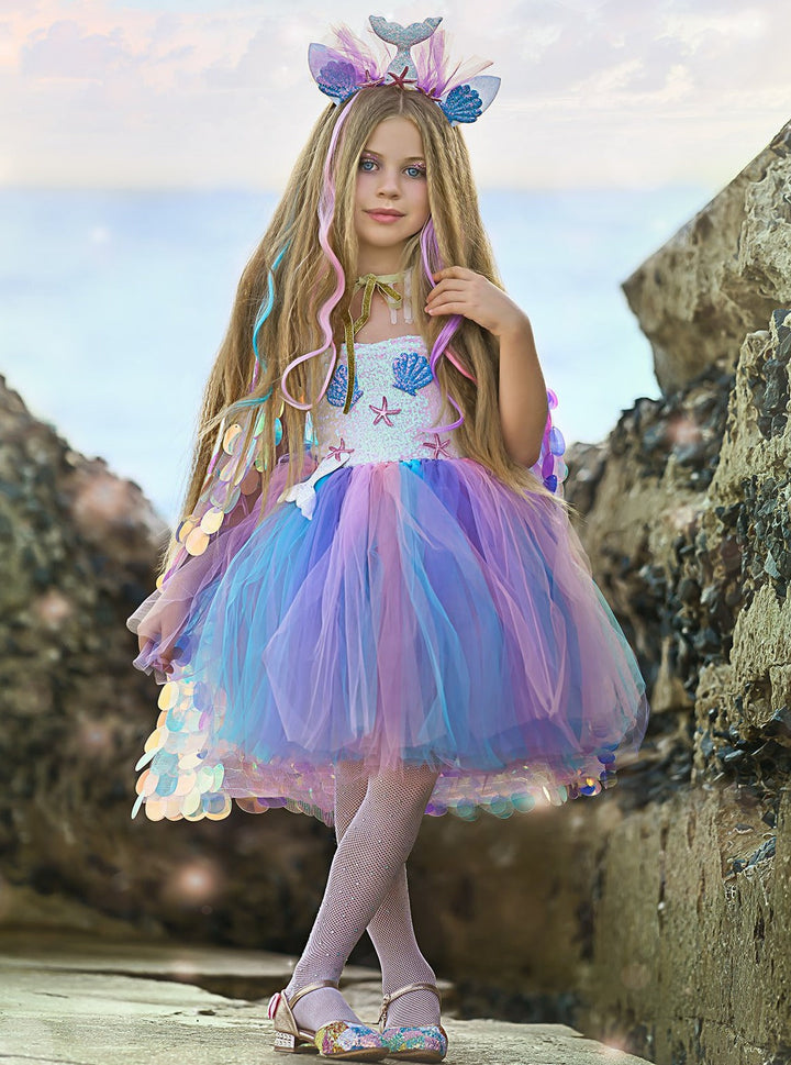 Mermaid Unicorn Costume | Girls Halloween Costumes - Mia Belle Girls