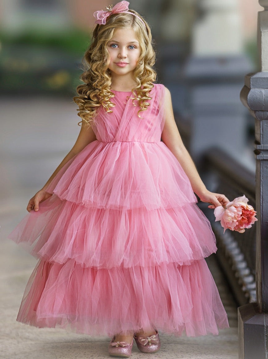 Remember Me Flutter Tulle Dress – Mia Belle Girls