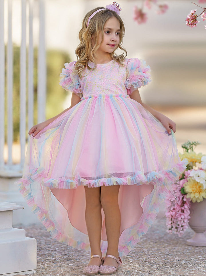 Pink Hi-Lo Dress