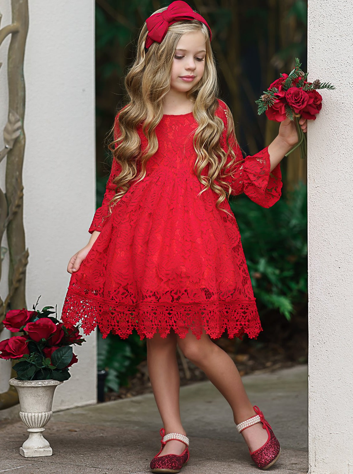 Girls red sundress hotsell