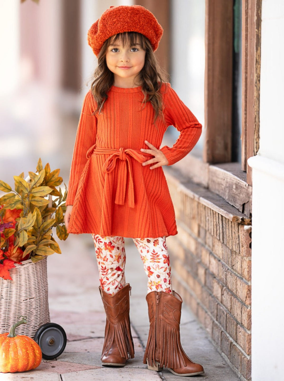 Autumn Harvest Mädchen Top und Leggings Set