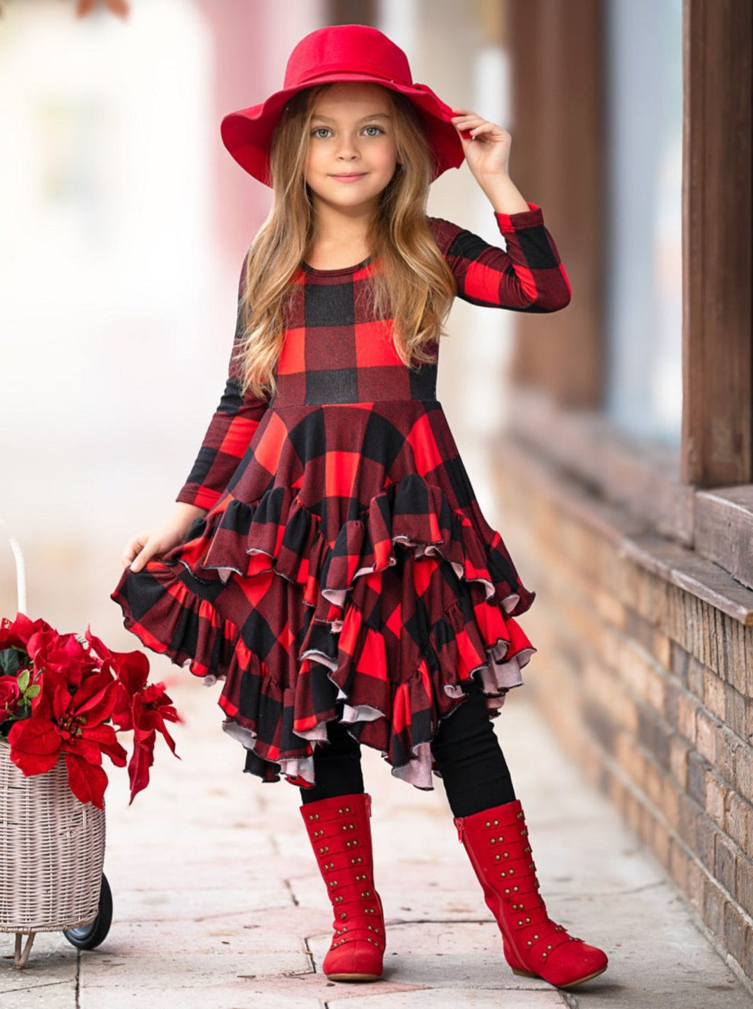 Style Queen Buffalo Plaid Tunic