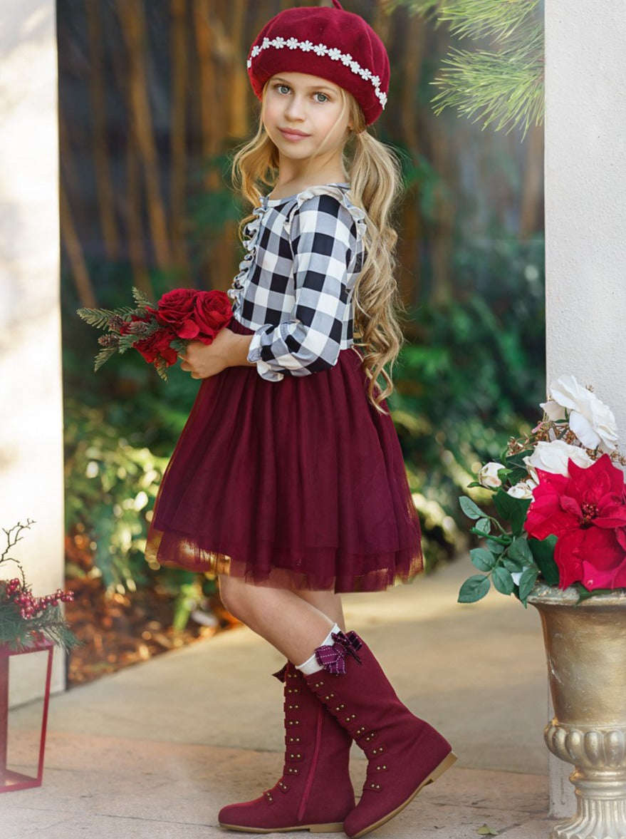 Preppy Girls' Clothing | Plaid Ruffled Tutu Dress - Mia Belle Girls