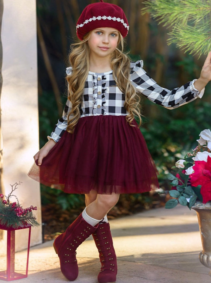 Preppy Girls' Clothing | Plaid Ruffled Tutu Dress - Mia Belle Girls