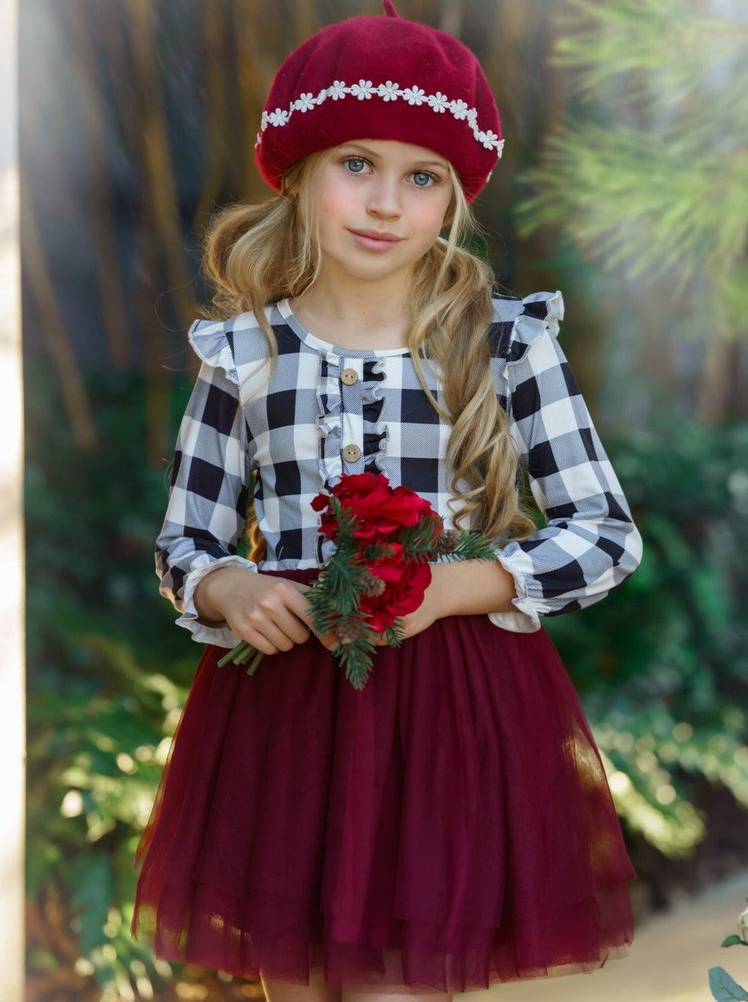 Preppy Girls' Clothing | Plaid Ruffled Tutu Dress - Mia Belle Girls