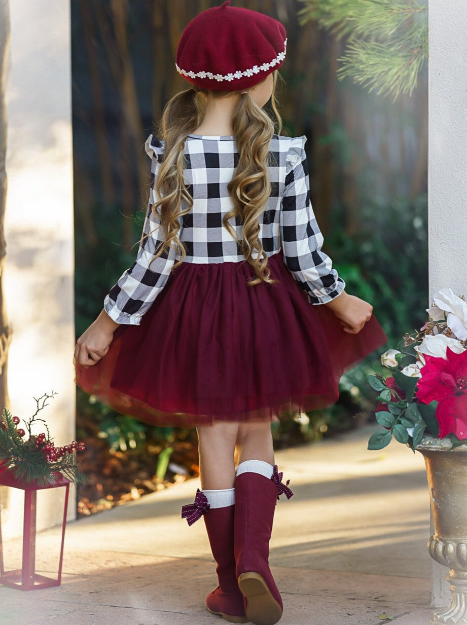 Preppy Girls' Clothing | Plaid Ruffled Tutu Dress - Mia Belle Girls