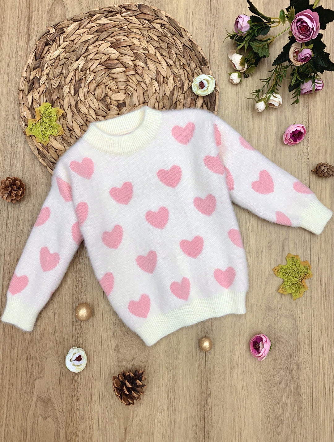 Chance At Love Sweater - Toddler Sweater - Mia Belle Girls