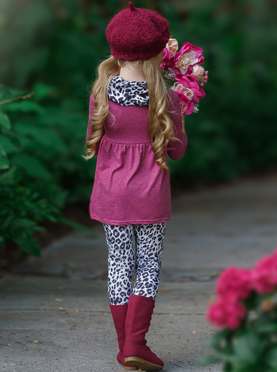 Toddler Valentine's Clothes | Girls Be Mine Tunic, Scarf & Legging Set