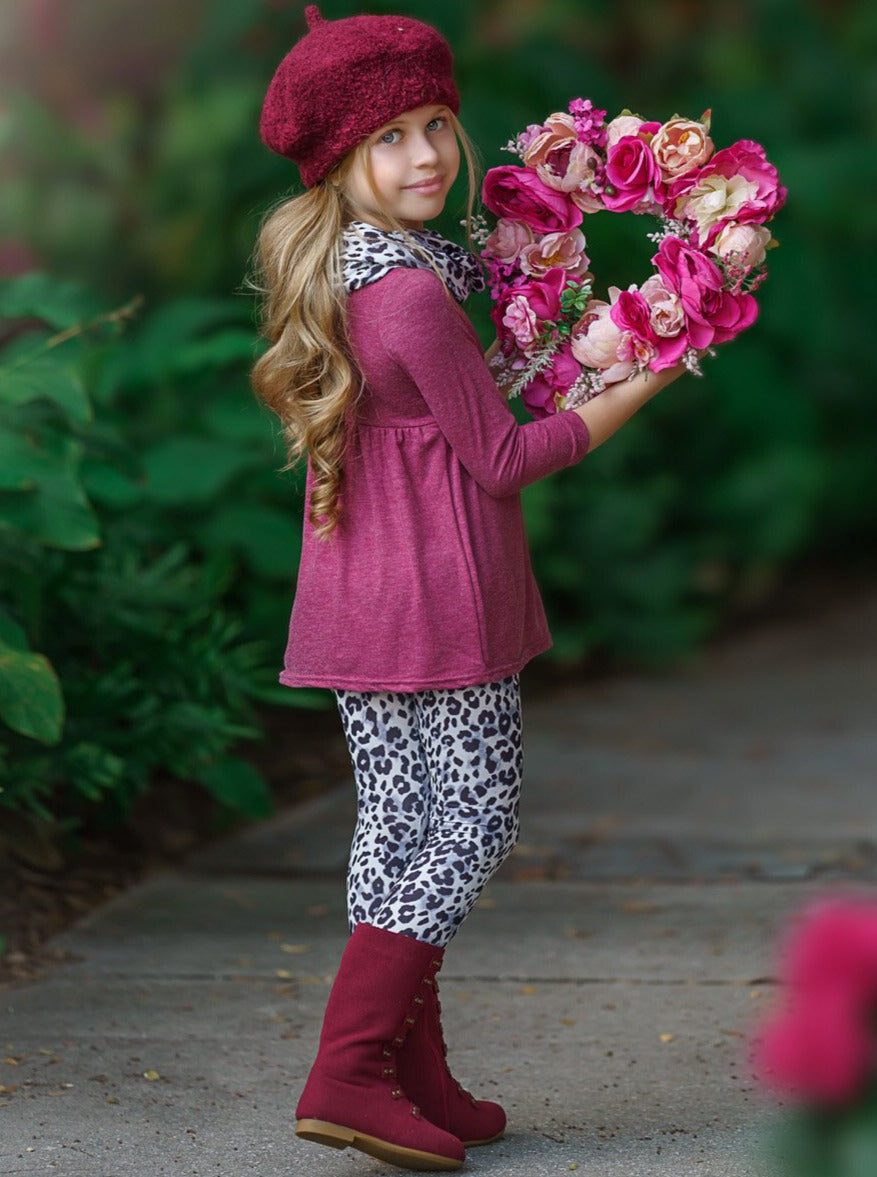 Toddler Valentine's Clothes | Girls Be Mine Tunic, Scarf & Legging Set