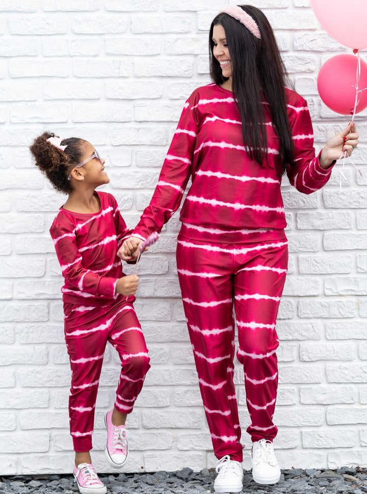 Mommy and Me Strong Ties Tie Dye Loungewear Set