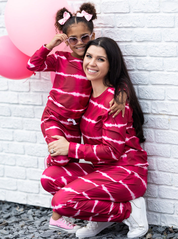 Mommy and Me Strong Ties Tie Dye Loungewear Set