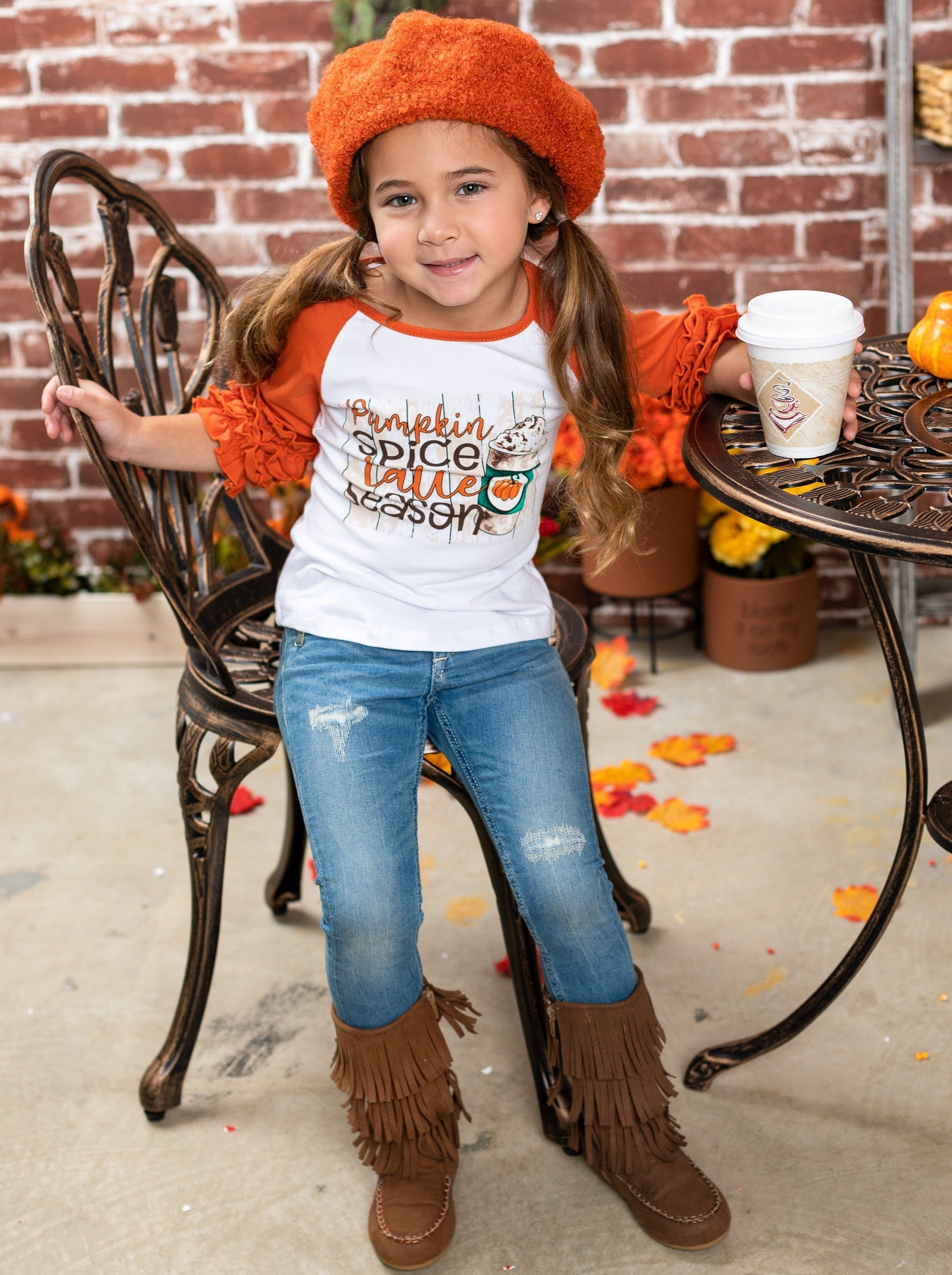 Pleiades Designs Pumpkin Spice Belle size outlet 8y NWT