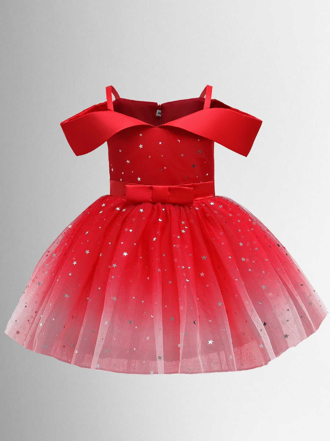 Girls Formal Dresses | Cold Shoulder Star Sequin Formal Tutu Dress