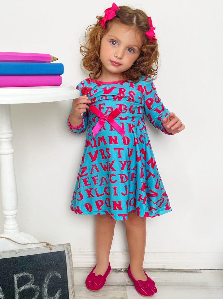 Back To School Dresses | Alphabet A Line Dress | Mia Belle Girls