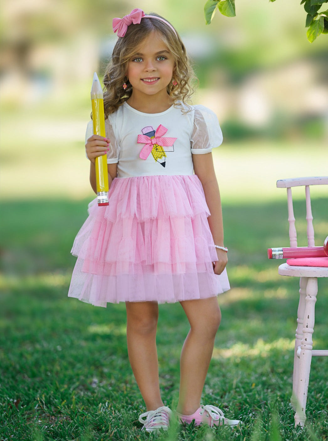 Mia Belle Girls Layered Tutu Dress | Back To School Dresses