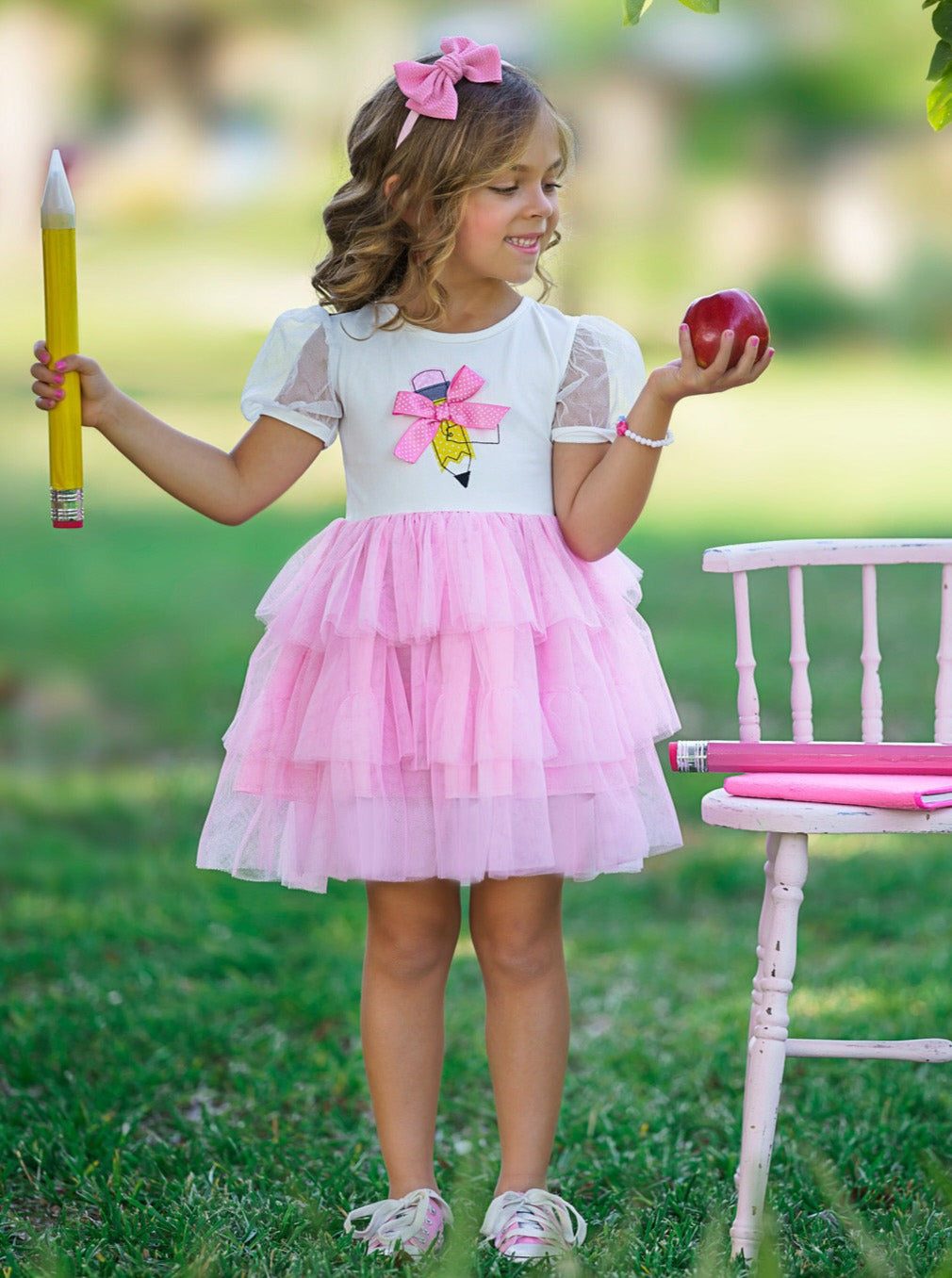 Mia Belle Girls Layered Tutu Dress | Back To School Dresses