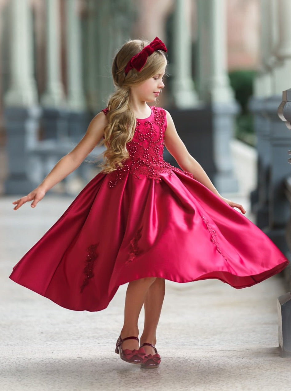 Winter Formal Dress |Embroidered Special Occasion Gown | Holiday Dress