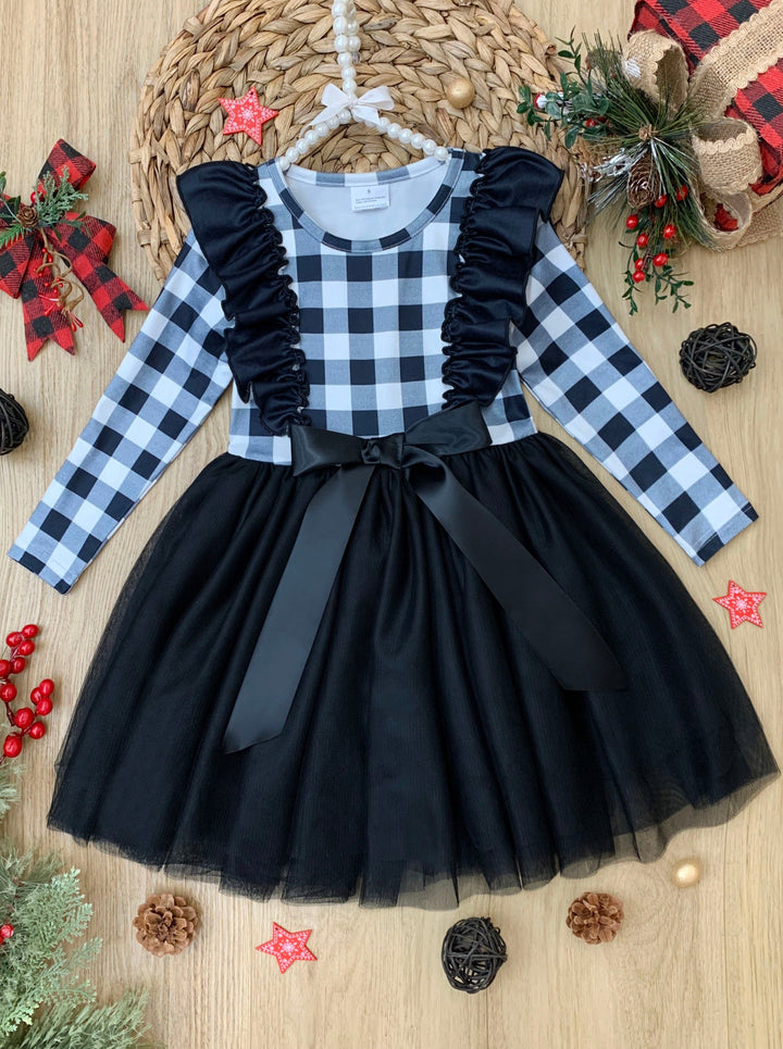 Toddler Clothing Sale | Girls Checkered Plaid Tutu Dress | Boutique