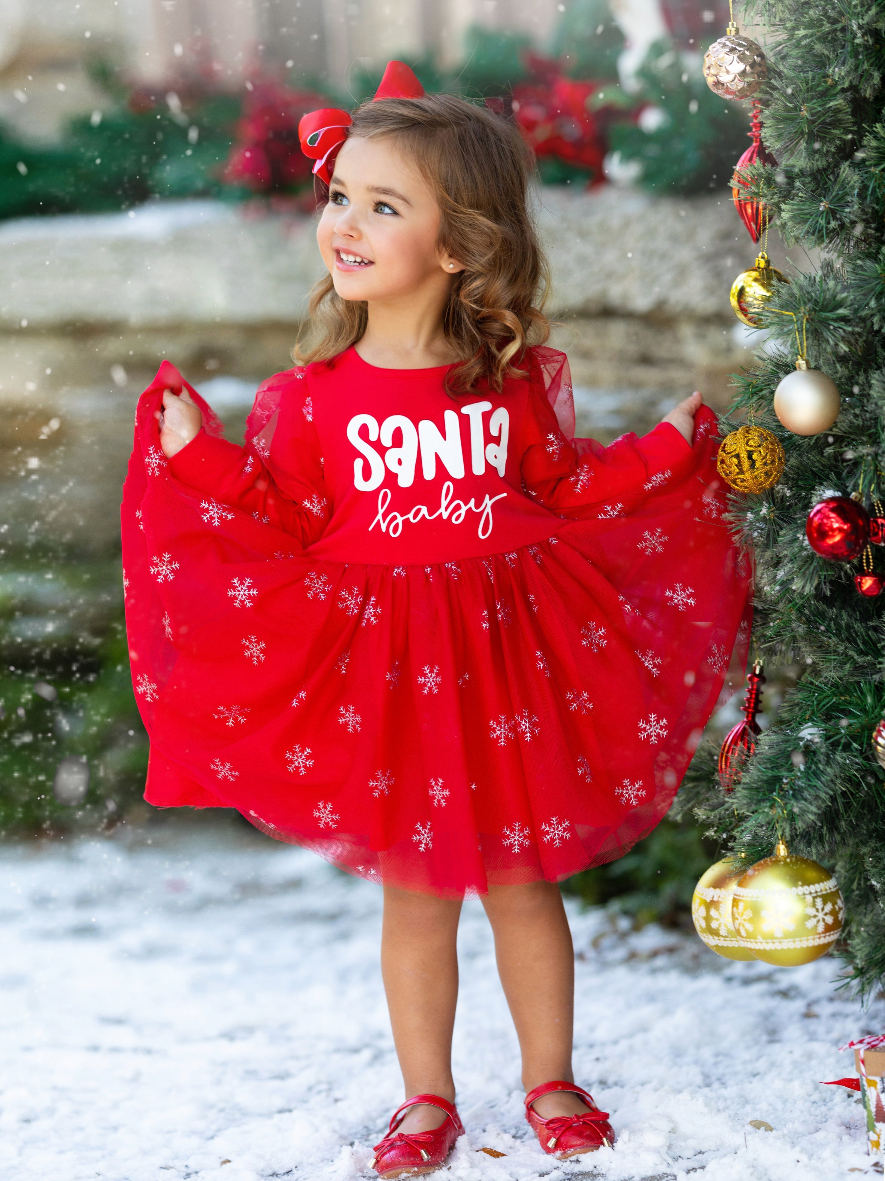 Baby girl christmas tutu dresses hotsell