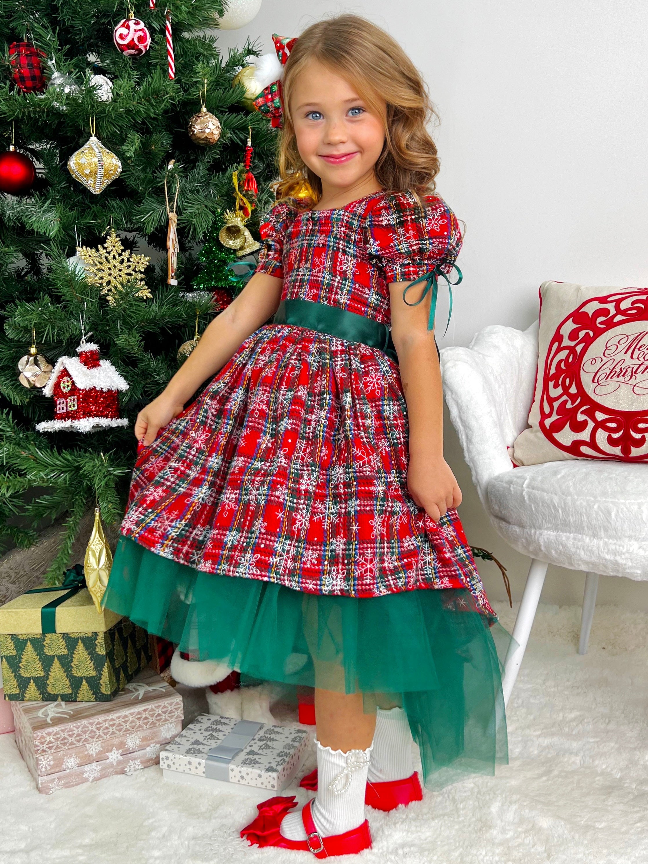 Girls christmas dress best sale