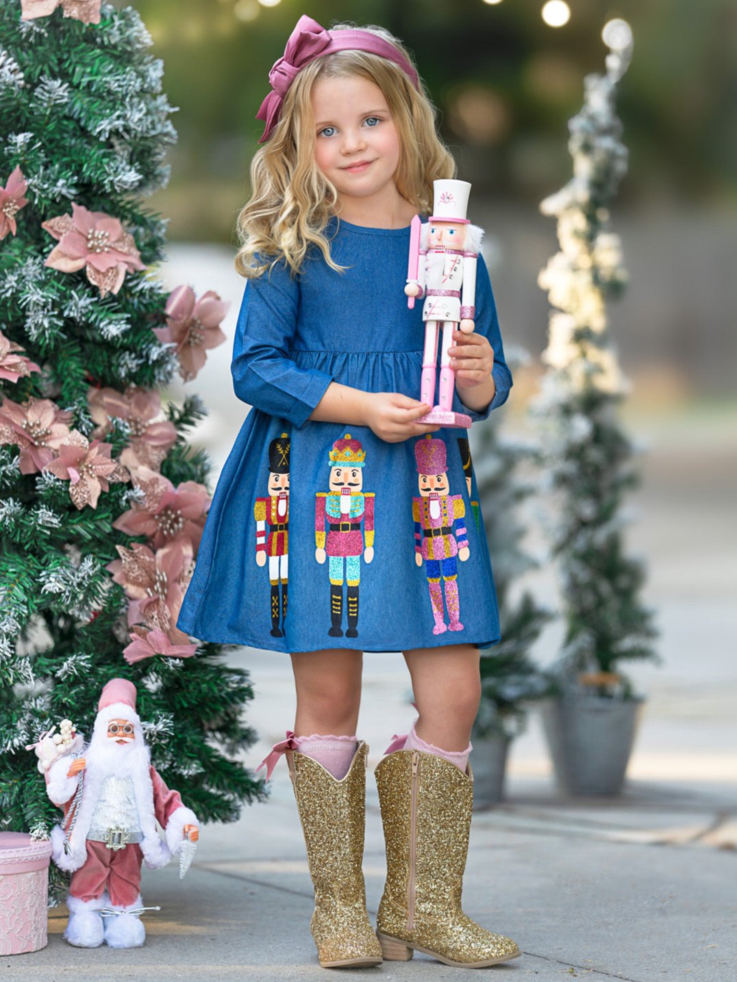 Little fashion girls christmas outfits