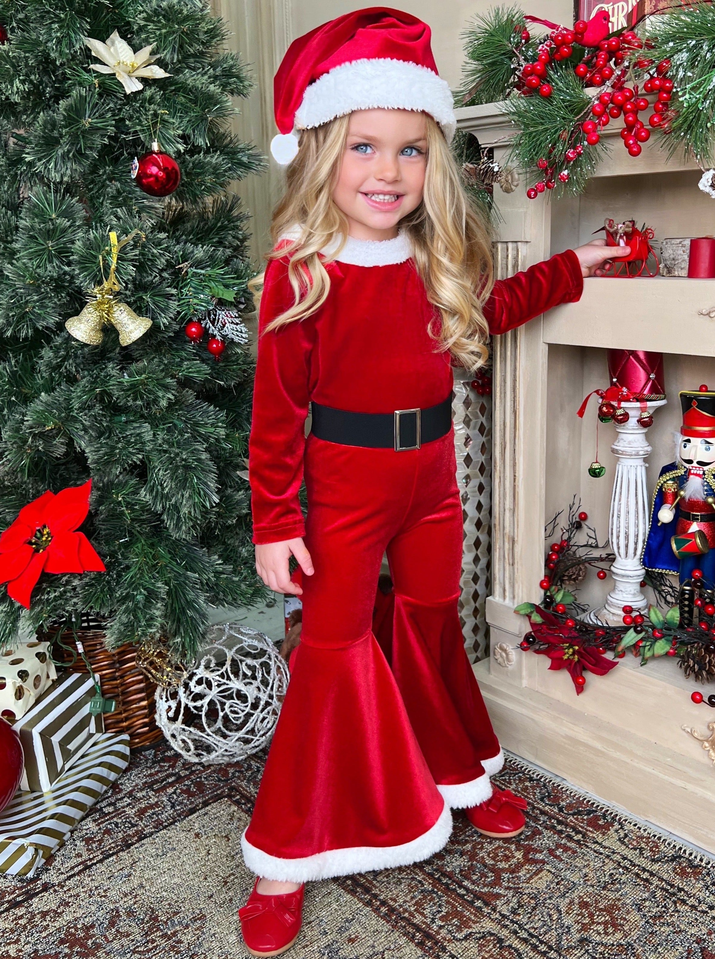 Santa girl fashion costume