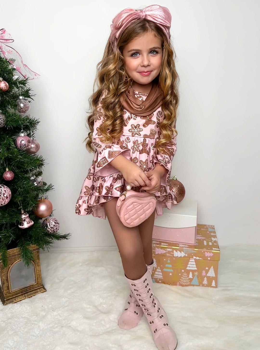 Mia Belle Girls Top, Leggings, & Scarf Set | Girls Winter Outfits