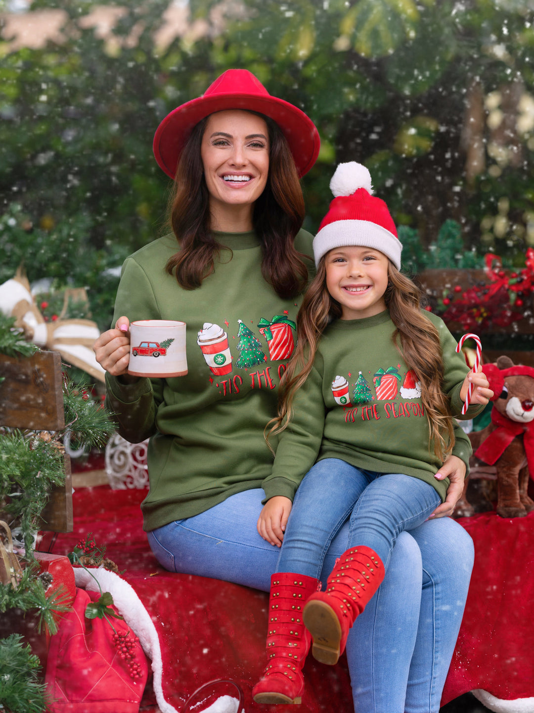 Mommy and Me Tis the Season Sweatshirt