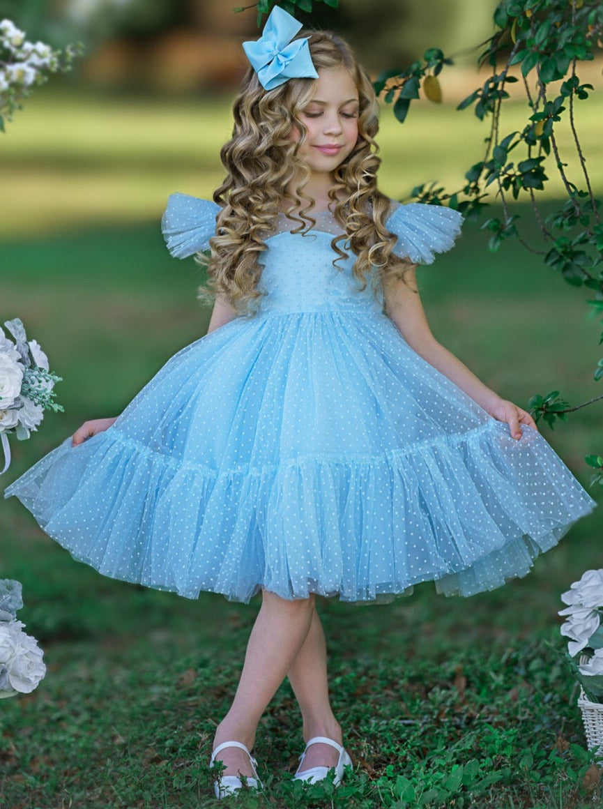 Toddler Special Occasion Dress | Girls Spring Tulle Princess Dress 