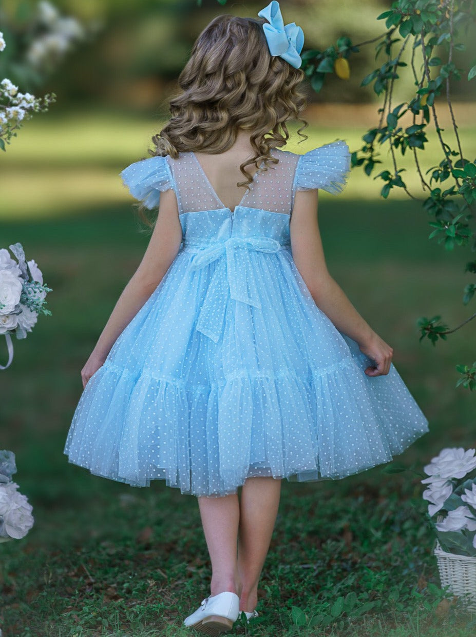 Toddler Special Occasion Dress | Girls Spring Tulle Princess Dress 