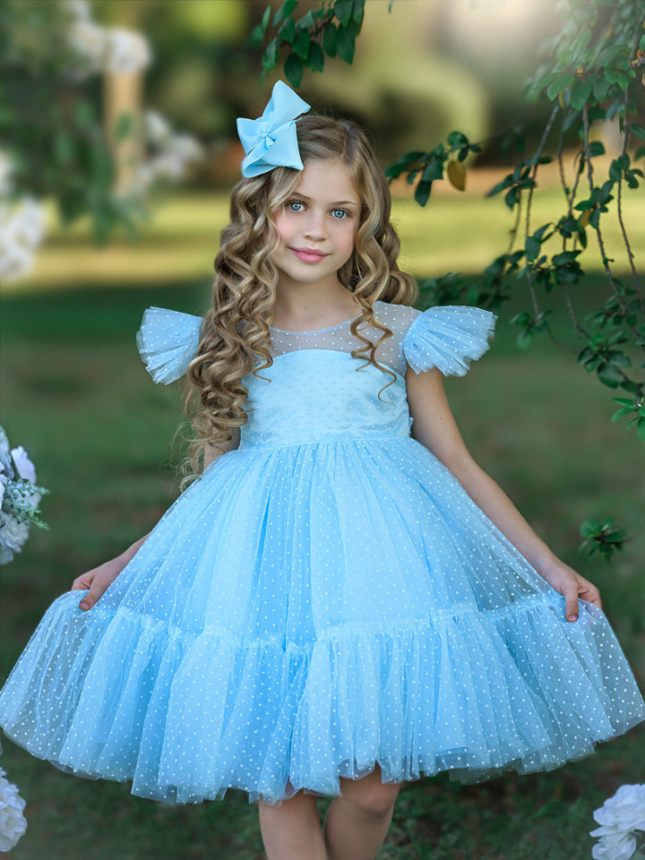 Toddler Special Occasion Dress | Girls Spring Tulle Princess Dress 