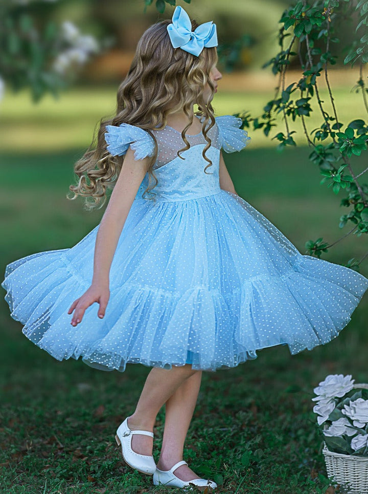 Toddler Special Occasion Dress | Girls Spring Tulle Princess Dress 