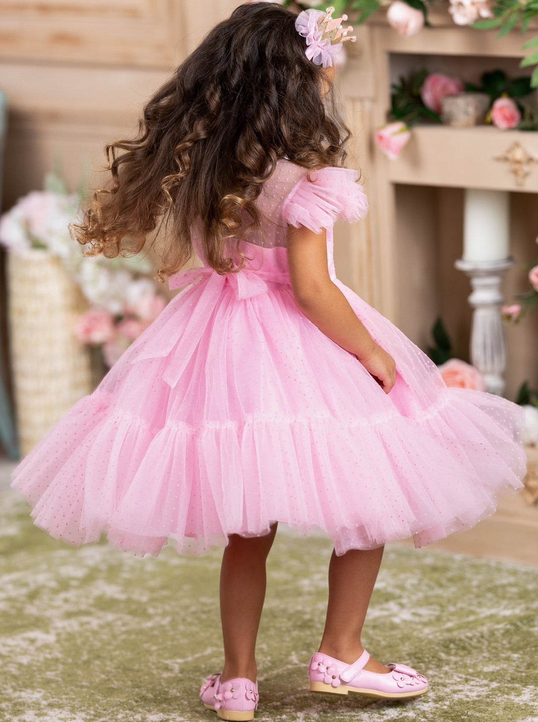 Girls Special Occasion Dress | Frilly Swiss Tulle Princess Dress