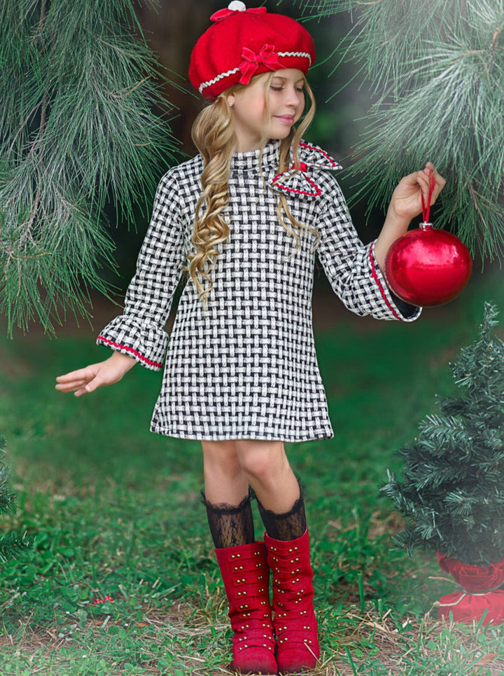 Girls Everyday Fall |  Plaid Mitzi Turtleneck Dress - Mia Belle Girls