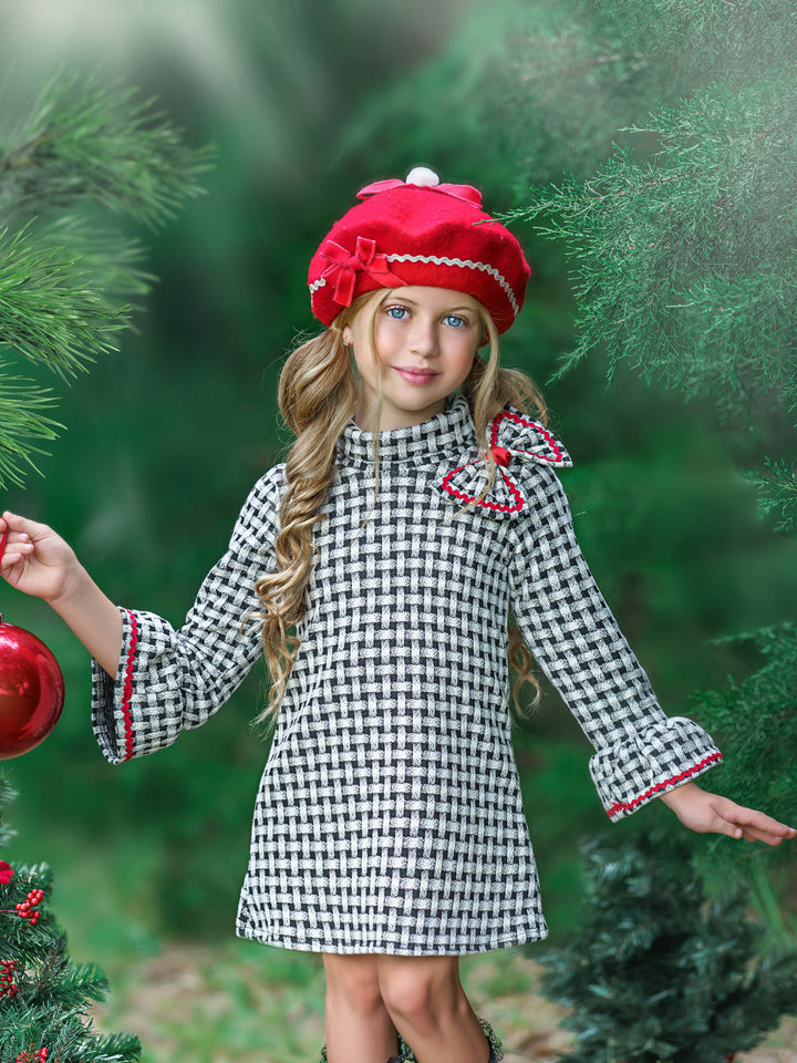 Girls Everyday Fall |  Plaid Mitzi Turtleneck Dress - Mia Belle Girls