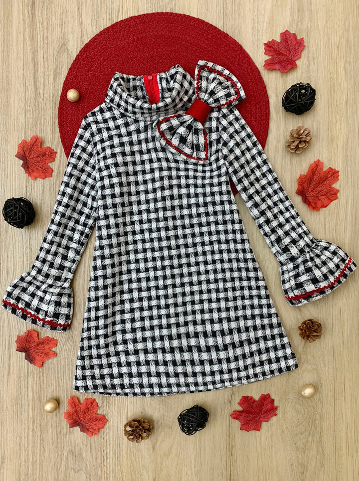 Girls Everyday Fall |  Plaid Mitzi Turtleneck Dress - Mia Belle Girls