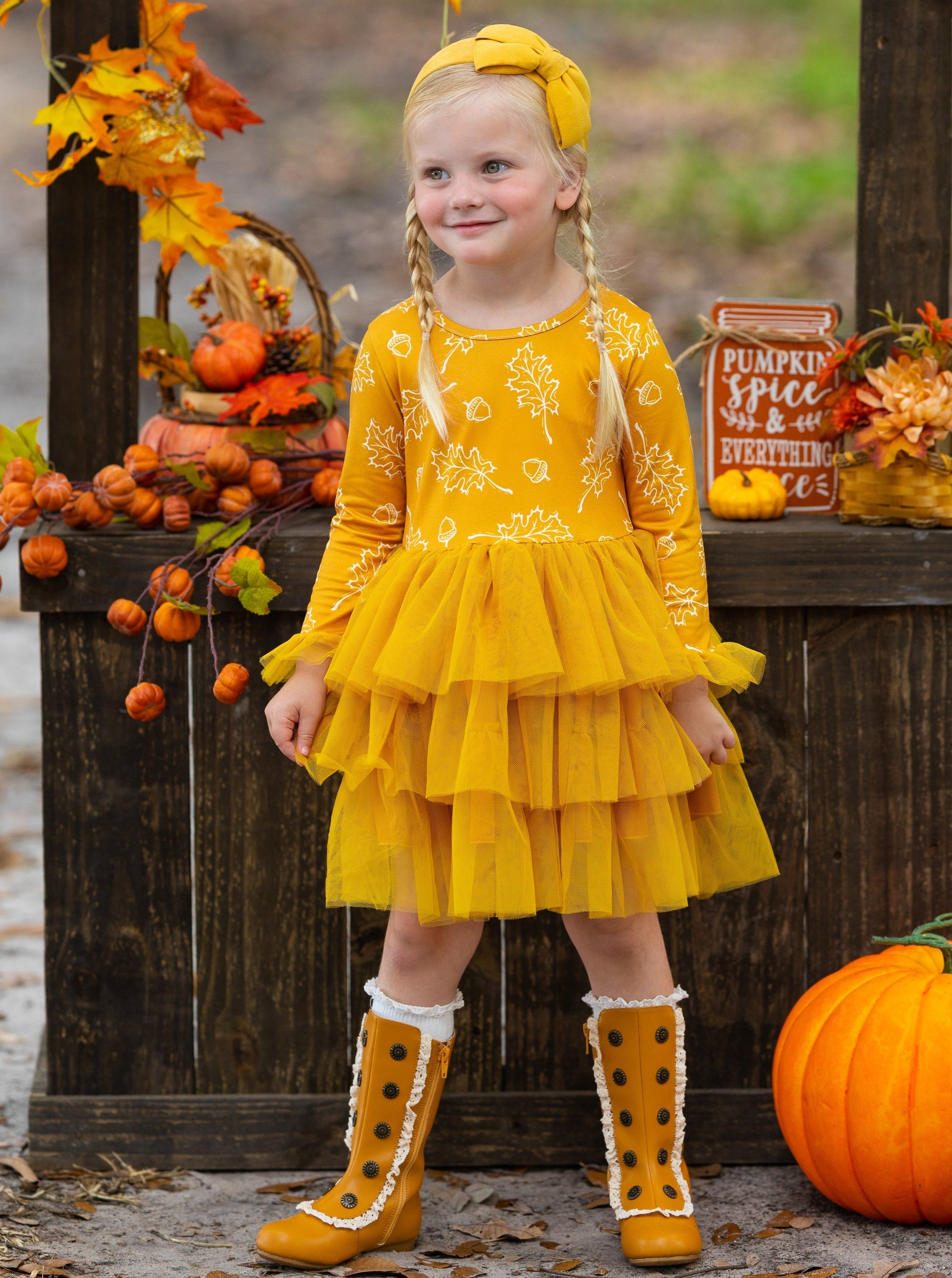 Fall yellow Leaves Dress | cheapest Toddler baby Dress | Girls 7 | dress | Autumn Dress | Fall Photo Outfit | dress | dolman sleeves |