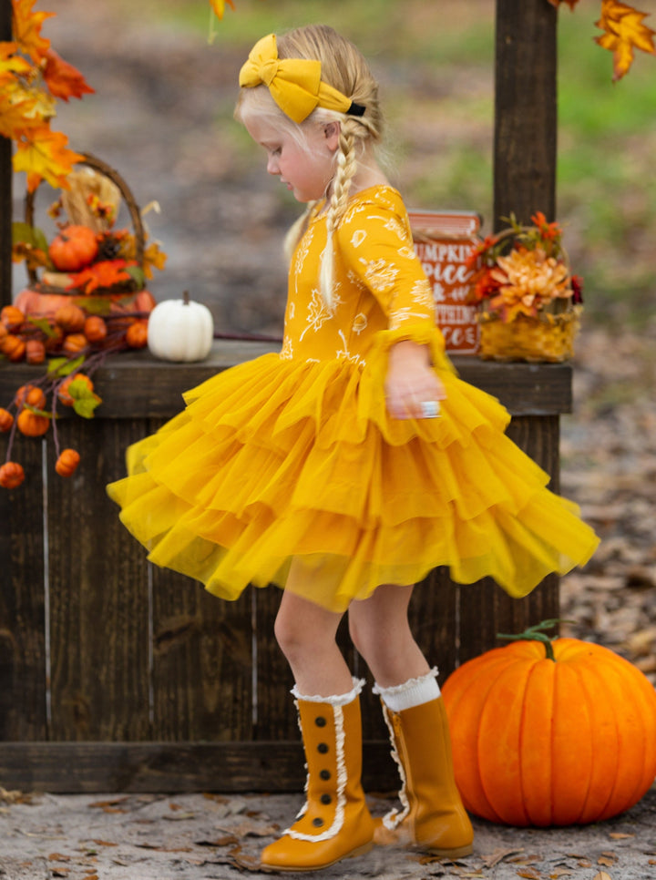 Picture Perfect Falling Leaves Tutu Dress