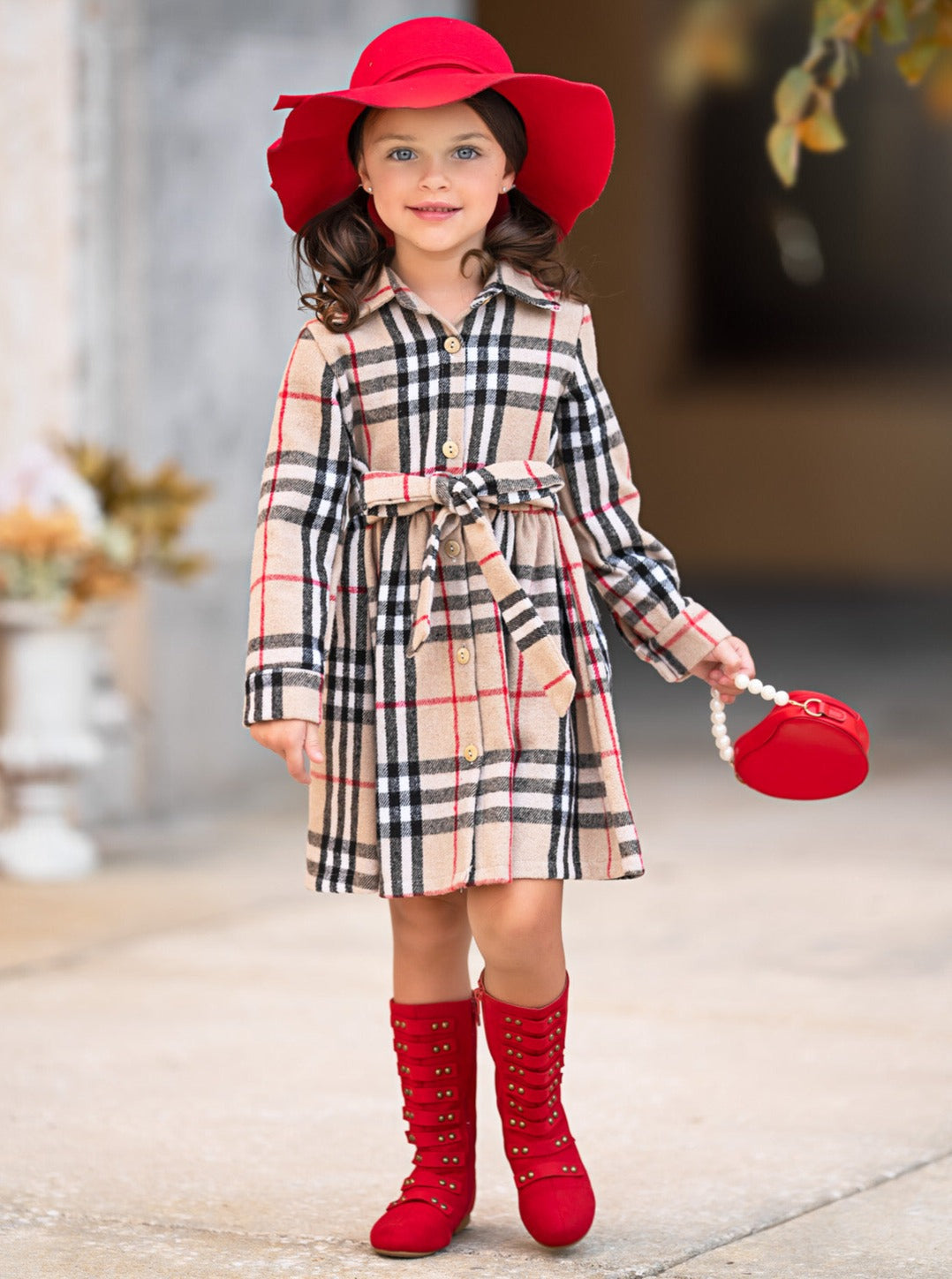 Classic Plaid Flannel Dress