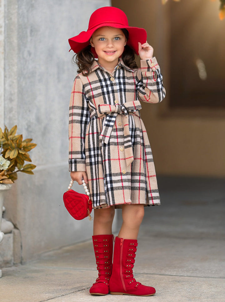 Classic Plaid Flannel Dress