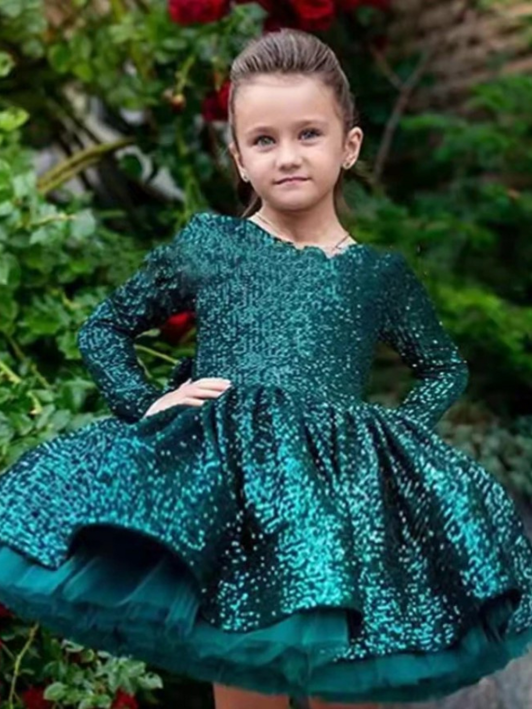 Glitzerndes Twirls Pailletten-Tutu-Kleid für besondere Anlässe