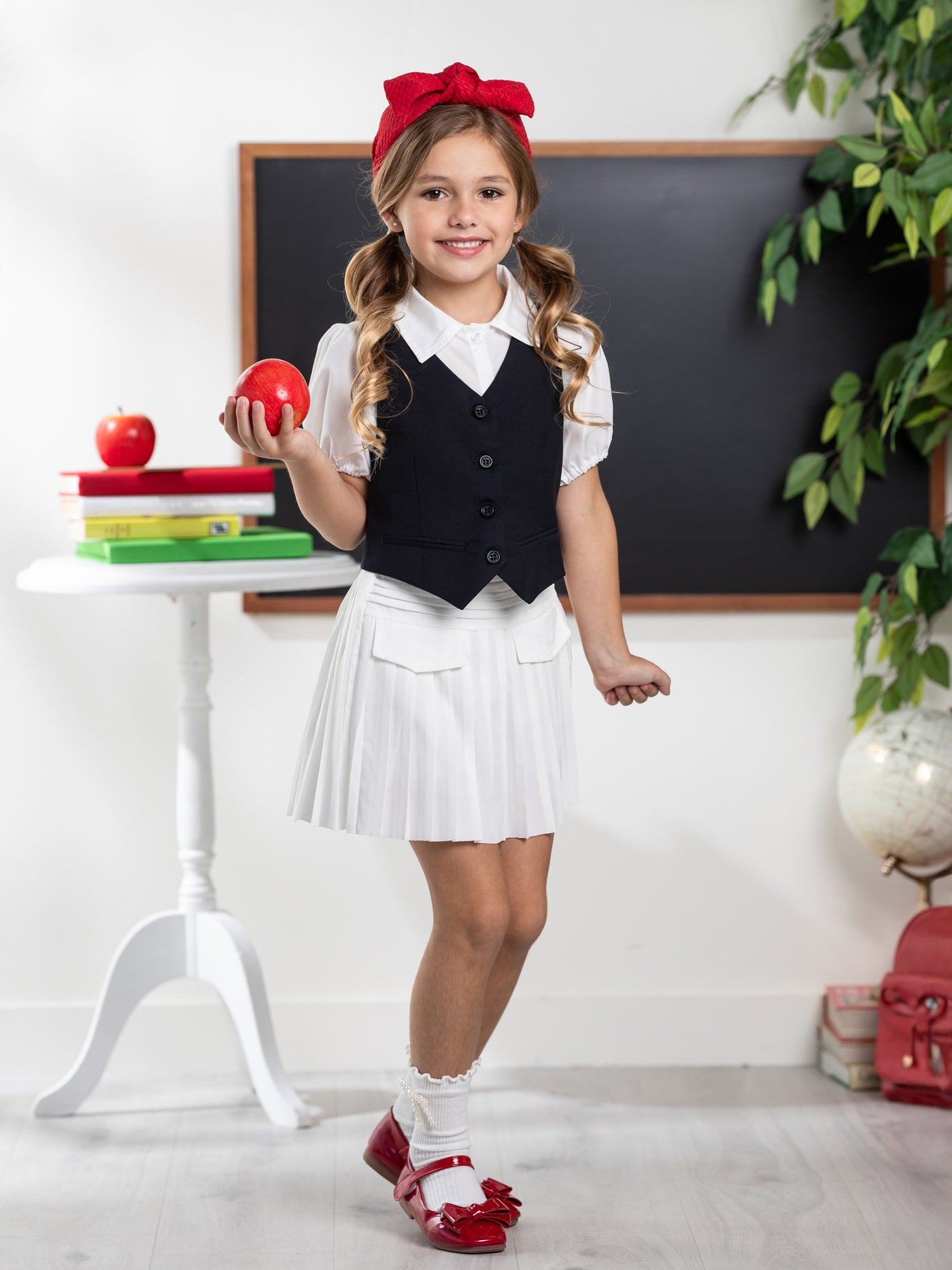 Classic Navy Girls Vest by Kids Couture