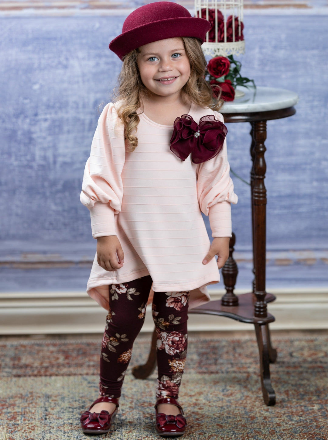 Cute Outfits For Girls | Thalia Top & Floral Legging Set | Girls Boutique