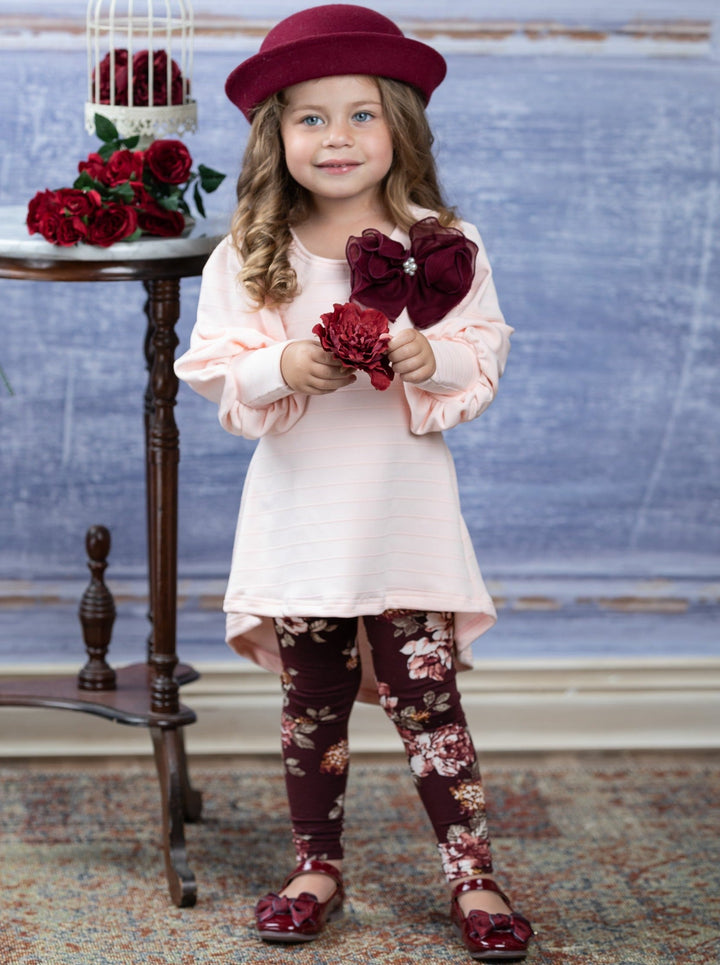 Cute Outfits For Girls | Thalia Top & Floral Legging Set | Girls Boutique