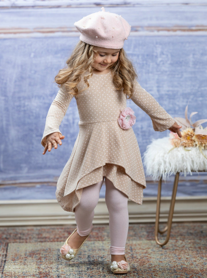 Girls Cute Fall | Star Sidetail Tunic Legging Set - Mia Belle Girls